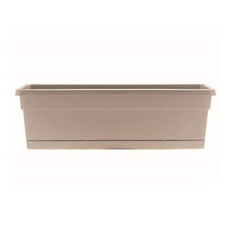 Grilltown 24 in. Riverl Planter, Taupe GR2669424